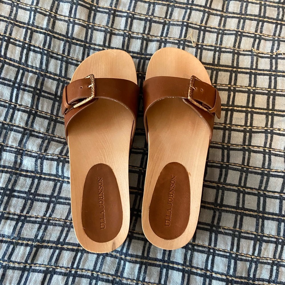 Ulla Johnson wood slides — brand new never worn